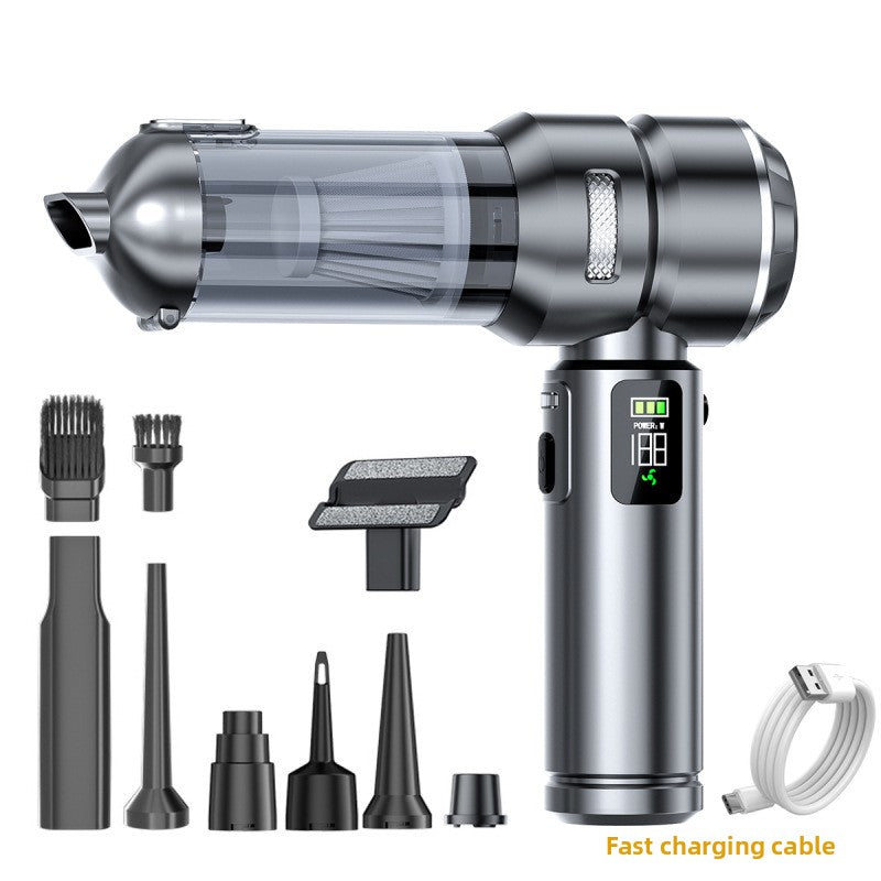 Car-Mounted Dual-Purpose Vacuum Cleaner with Digital Display
