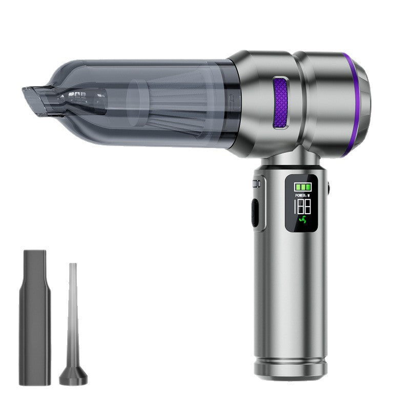 Car-Mounted Dual-Purpose Vacuum Cleaner with Digital Display