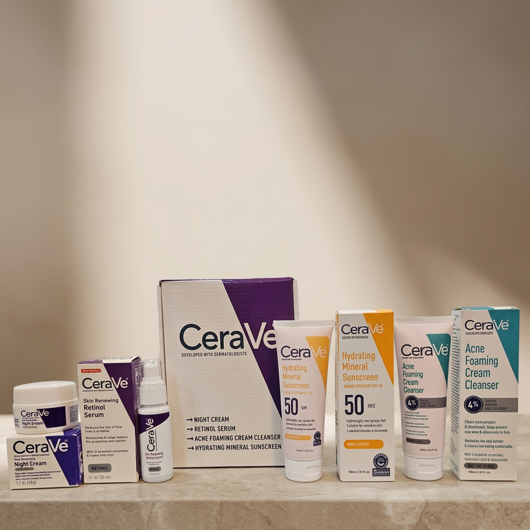 CeraVe-4-piece Facial kit for acne prone skin