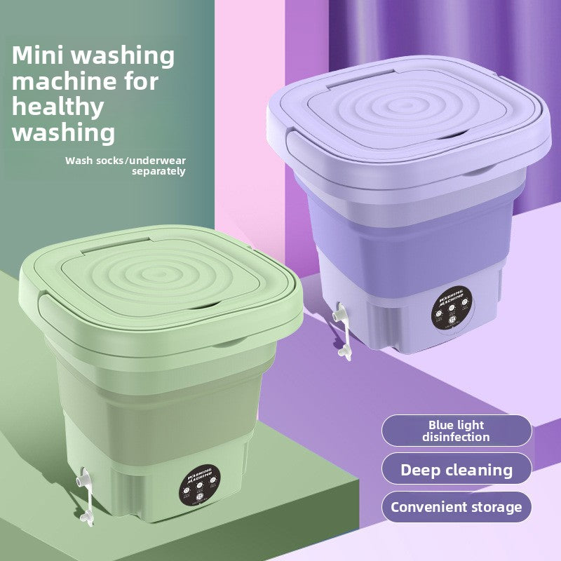 Foldable Mini Blu-ray All-in-One Washing Machine for Student Dormitories