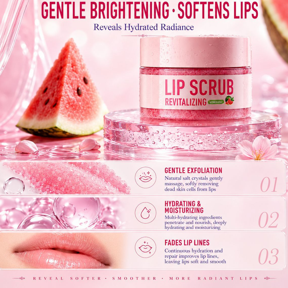 Lip Scrub for Exfoliation and Moisturizing
