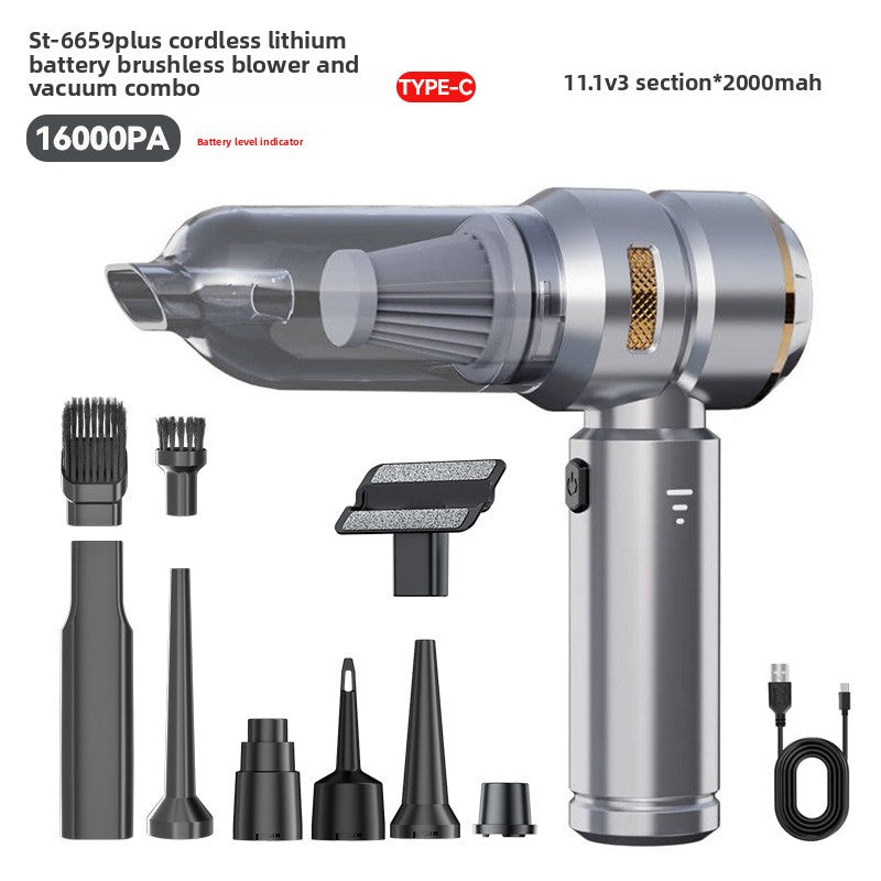 Car-Mounted Dual-Purpose Vacuum Cleaner with Digital Display