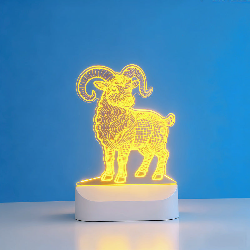 Zodiac Night Light 3D Atmosphere Lamp