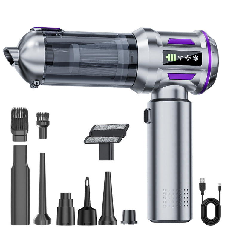Car-Mounted Dual-Purpose Vacuum Cleaner with Digital Display