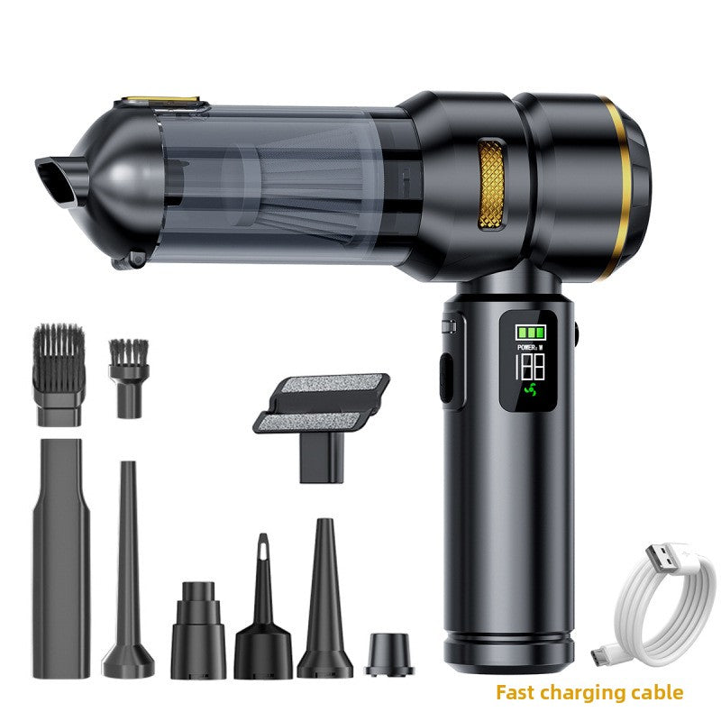 Car-Mounted Dual-Purpose Vacuum Cleaner with Digital Display