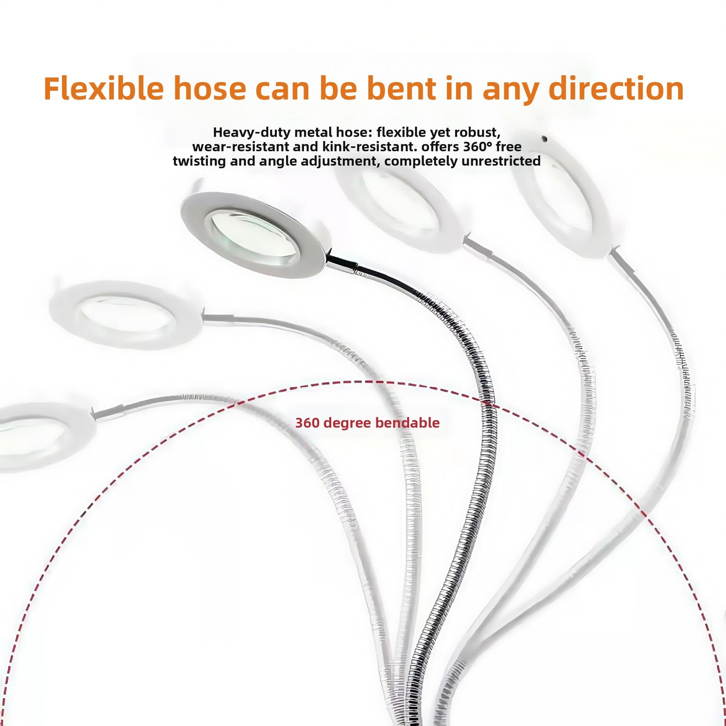Adjustable USB LED Desk Lamp with Clip